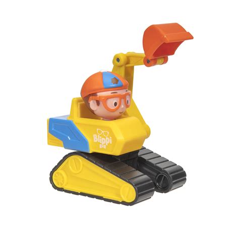 blippi mini vehicles excavator|blippi excavator toys.